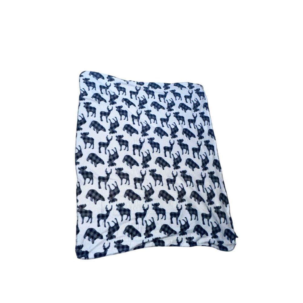 NEW WITHOUT‎ TAGS Montauk Fleece Luxury buffalo plaid animals fabric Family Size